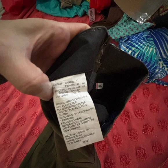 Dickies Flex Straight Pants Size 28 Mens Cargo Dark Olive Green Straight - Picture 8 of 11